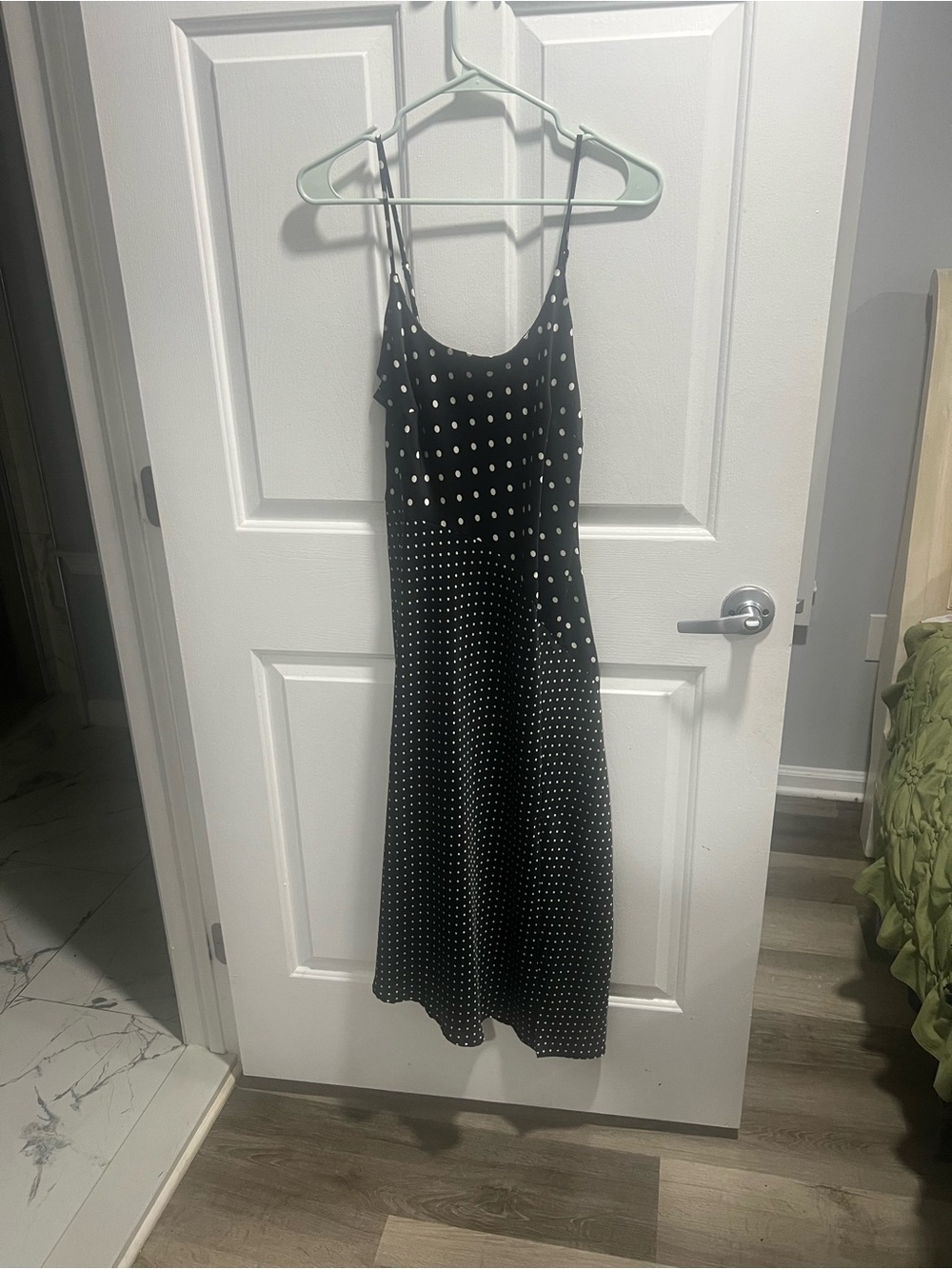 a new day Black & White Polka Dot Maxi Slip Dress